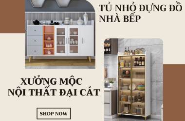 TỦ ĐỰNG ĐỒ - TỦ CHÉN BÁT NHÀ BẾP BẰNG GỖ MDF THIẾT KẾ SANG TRỌNG