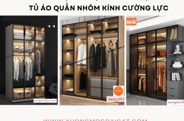 MẪU TỦ QUẦN ÁO NHÔM KÍNH CƯỜNG LỰC SIÊU SANG TRỌNG