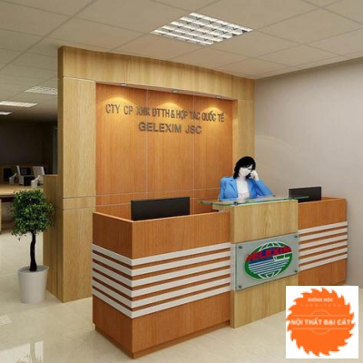 Vách logo cho quầy lễ tân MS0016