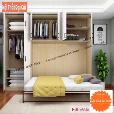 Giường gấp thông minh kèm tủ GG001