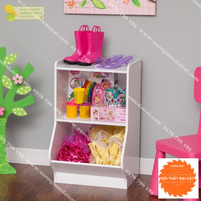 Kệ đồ chơi gỗ MDF cho bé KĐC003