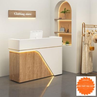 Quầy thu ngân gỗ cho shop QTN008