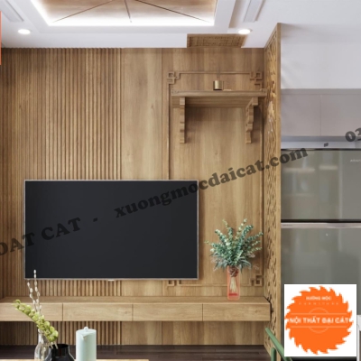 Vách Ốp Kệ Tivi VO032