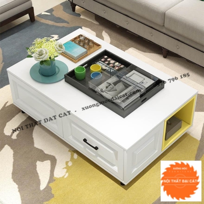 Bàn sofa, bàn trà gỗ tiếp khách BS083