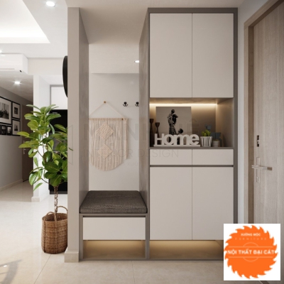 Tủ để giày kèm ghế TG095