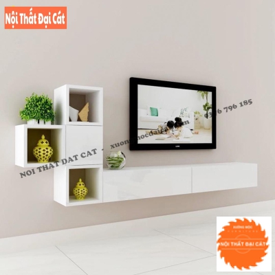 Kệ tivi kết hợp trang trí KTV136