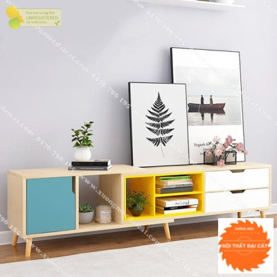Kệ tivi hiện đại bằng gỗ công nghiệp KTV269