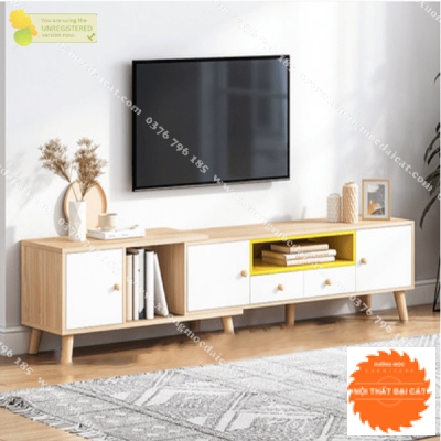Kệ tivi bằng gỗ MDF thiết kế đẹp KTV268