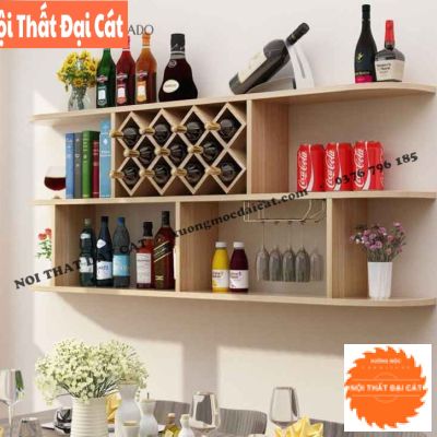 Tủ rượu treo tường 2 tầng TR071