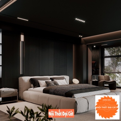 Giường bọc nệm cao cấp GBN007