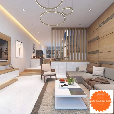 Vách ngăn phòng khách gỗ VN054