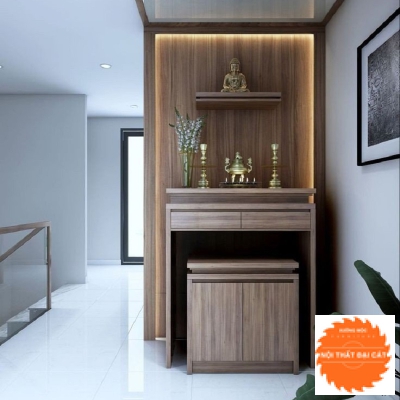 Bàn thờ thiết kế kèm tủ BT016