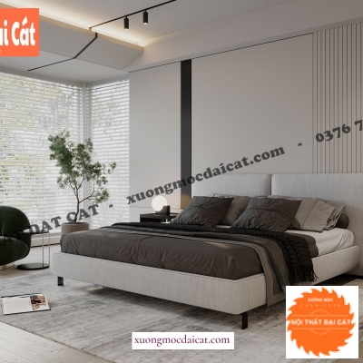 Giường bọc nệm cao cấp GBN008