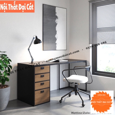 Bàn làm việc kèm hộc tủ để đồ BLV114