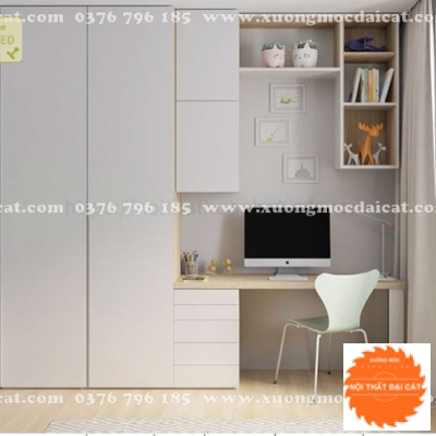 Tủ áo quần kết hợp bàn làm việc TA226