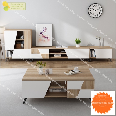 Kệ tivi bằng gỗ kiểu dáng hiện đại KTV272