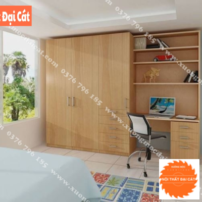 Tủ áo quần kết hợp bàn học MS22168