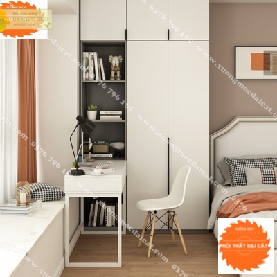 Tủ áo quần kết hợp bàn học MS22169