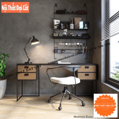 Bàn làm việc tại nhà thiết kế hiện đại BLV115