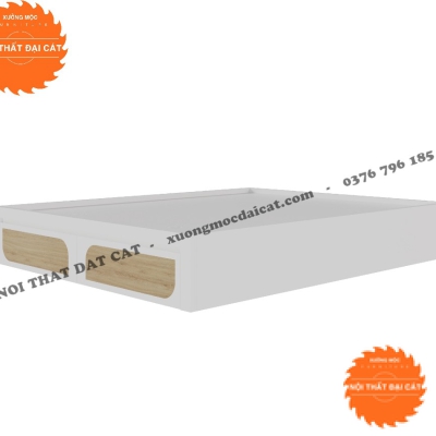 Giường ngủ không đầu giường 2 hộc kéo G130