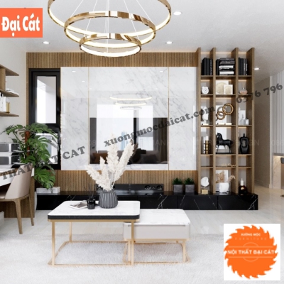 Vách ốp kệ tivi VO005