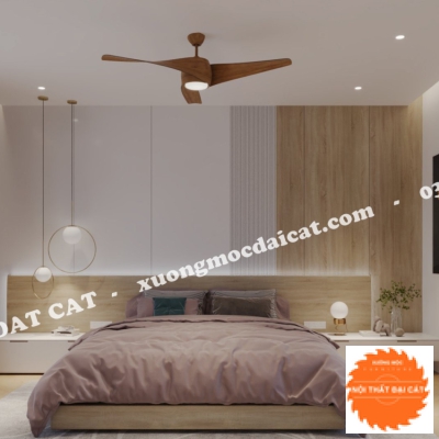 Vách ốp đầu giường gỗ VOĐG014