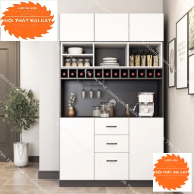 Tủ rượu kết hợp tủ bếp cho căn hộ TR044