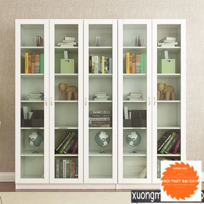 Tủ hồ sơ gỗ cánh kính THS010