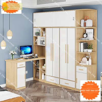 Tủ áo quần kết hợp bàn học MS22171
