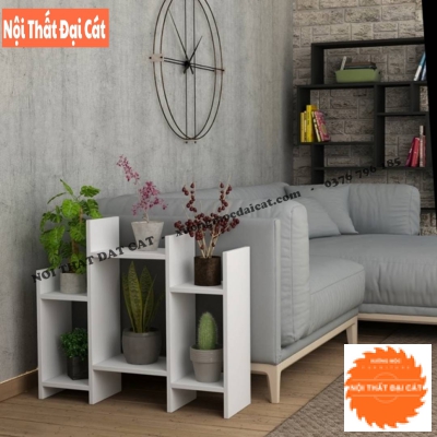 Bàn gỗ cạnh sofa - kệ trang trí phòng khách BGS020