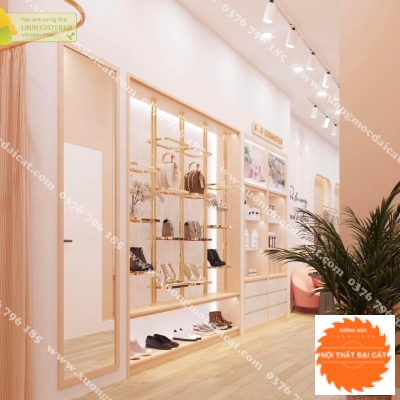 Mẫu thiết kế shop giày dép MS013