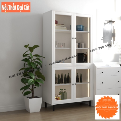 Tủ rượu cánh kính phòng khách gia đình TR065