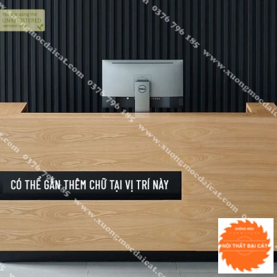 Quầy thu ngân gỗ công nghiệp QTN020