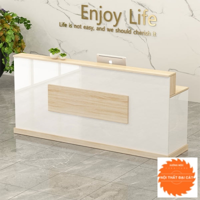 Quầy lễ tân nhỏ cho công ty QLT030