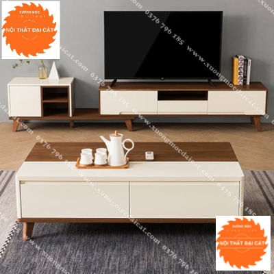 Bàn sofa đẹp thiết kế 2 màu BS055