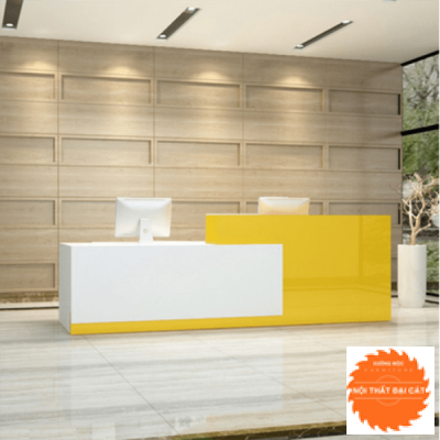 Quầy lễ tân bằng gỗ hiện đại QLT031