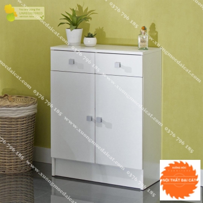 Tủ để đồ phòng tắm màu trắng đẹp TPT014