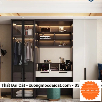 Tủ áo quần kèm bàn trang điểm MS22233