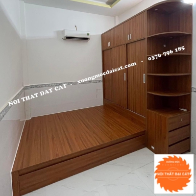 Tủ áo quần kết hợp giường MS22182