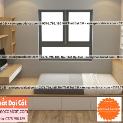 Giường ngủ trẻ em thiết kế 4 hộc kéo GTE038