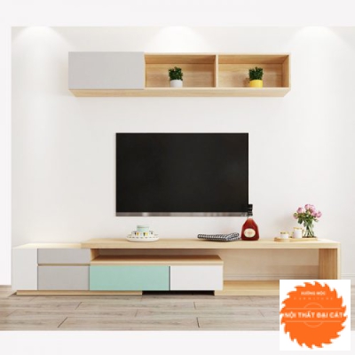 Kệ tivi kết hợp kệ treo trang trí KTV103