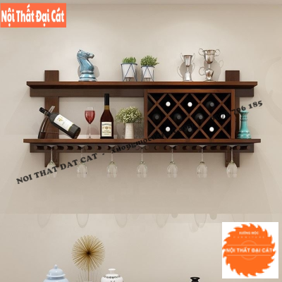 Kệ rượu treo tường phòng khách TR075