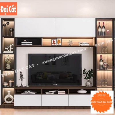 Kệ tivi kết hợp kệ rượu trang trí KKH071