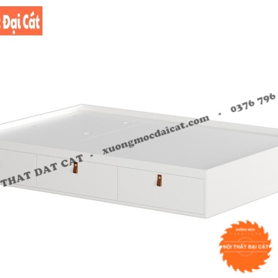Giường ngủ gỗ phong cách 3 hộc kéo G129