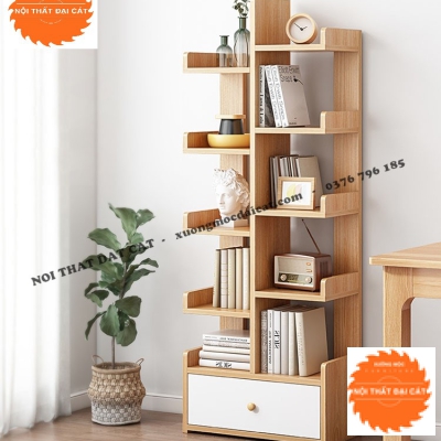 Kệ sách gỗ xương rồng nhiều tầng KS151