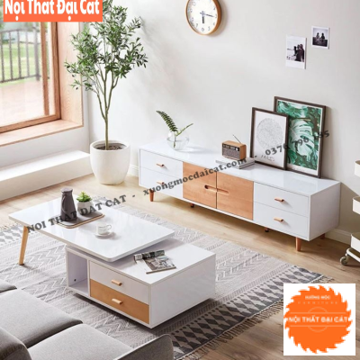 Bàn sofa gỗ thiết kế đa năng BS091