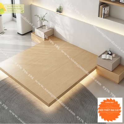 Giường ngủ gỗ dáng bệt G082