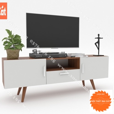 Kệ tivi màu nâu kết hợp trắng KTV311