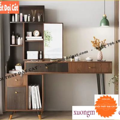 Bàn trang điểm kết hợp kệ để đồ BTĐ104