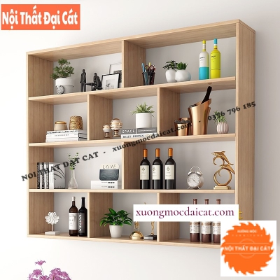 Kệ trang trí rượu treo tường TR076